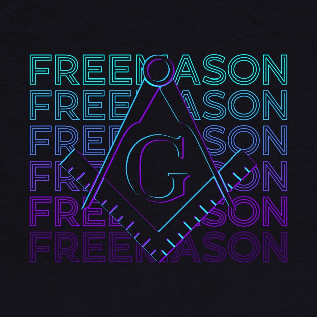 Freemason Freemasonry Masonic Masonry Retro Gift by Alex21